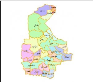 شیپ فایل تقسیمات استان سیستان و بلوچستان 