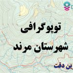 شیپ فایل توپوگرافی شهرستان مرند