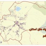 شیپ فایل چاه های استان قم