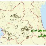 شیپ فایل چشمه های استان آذربایجان شرقی
