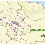 شیپ فایل چشمه های استان زنجان